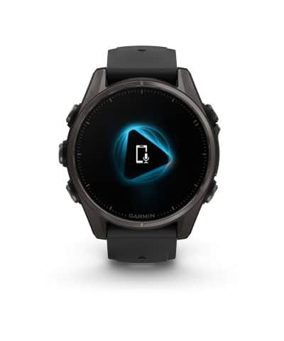 Garmin fēnix® 8–43 mm, AMOLED - Sapphire, Karbongrå DLC-titan med sort/steingrå silikonrem - Bilde 4