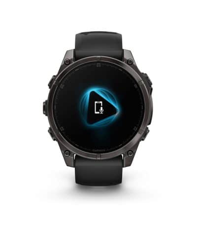 Garmin fēnix® 8–47 mm, AMOLED - Sapphire, Karbongrå DLC-titan med sort/steingrå silikonrem - Bilde 4