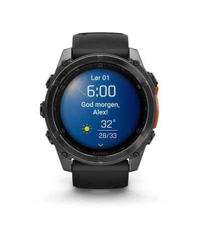 Garmin fēnix® 8–51 mm, AMOLED - Skifergrå med Sort silikonrem - Bilde 2