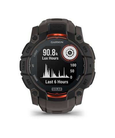 Garmin Instinct® 3 – 50 mm, Solar - Sort med koksgrå rem - Bilde 2
