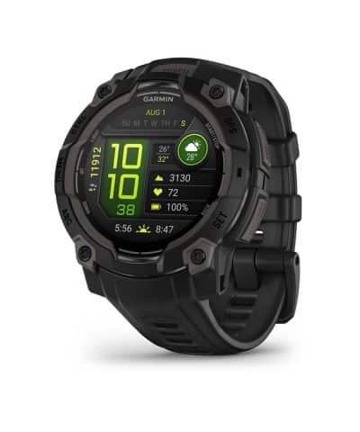 Garmin Instinct® 3 – 45 mm, AMOLED - Sort med sort rem