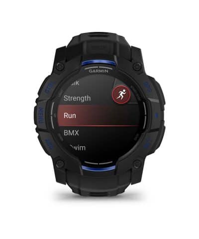 Garmin Instinct® 3 – 50 mm, AMOLED - Sort med sort / elektrisk blå rem - Bilde 2