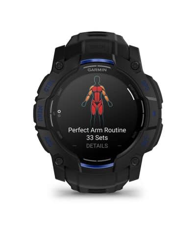 Garmin Instinct® 3 – 50 mm, AMOLED - Sort med sort / elektrisk blå rem - Bilde 4