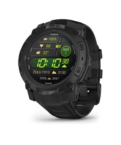 Garmin Instinct® 3 – 50 mm, AMOLED, Tactical Edition - Sort med sort rem