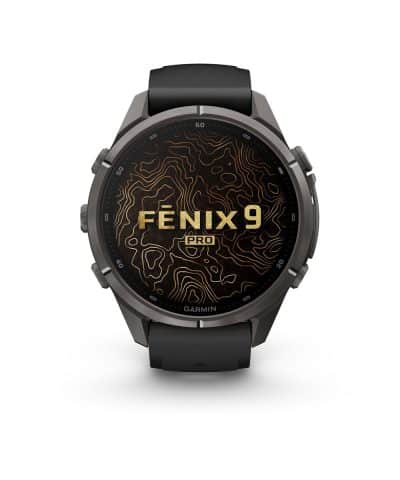 Garmin fēnix® 9 Pro – inReach®, 43mm - Karbongrå DLC-titan med sort/steingrå silikonrem - Bilde 2