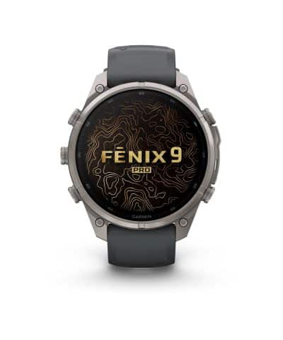 Garmin fēnix® 9 Pro – inReach®, 47mm - Titan med grafittfarget/svart silikonrem - Bilde 2