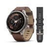 Garmin fēnix® 9 Pro – inReach®, 47mm - Titan med valnøttfarget skinnrem
