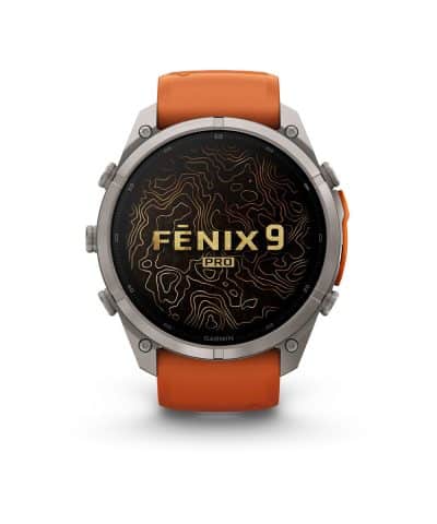 Garmin fēnix® 9 Pro – inReach®, 51mm - Titan med høstoransje/oransje silikonrem - Bilde 2