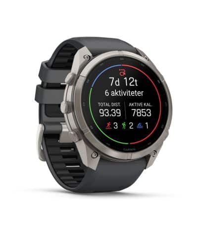 Garmin fēnix® 9 Pro – 51mm - Titan med grafittfarget/svart silikonrem - Bilde 3