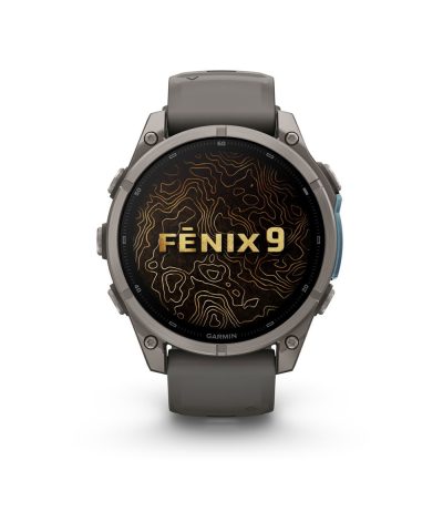 Garmin fēnix® 9 – 47mm - Titan med steingrå silikonrem - Bilde 2