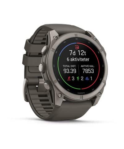 Garmin fēnix® 9 – 51mm - Titan med steingrå silikonrem - Bilde 3