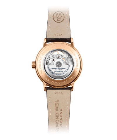 Alternative view of Raymond Weil Maestro Men's Automatic Visible Balance Wheel Brown Leather Watch 40mm - 2227-PC5-20021