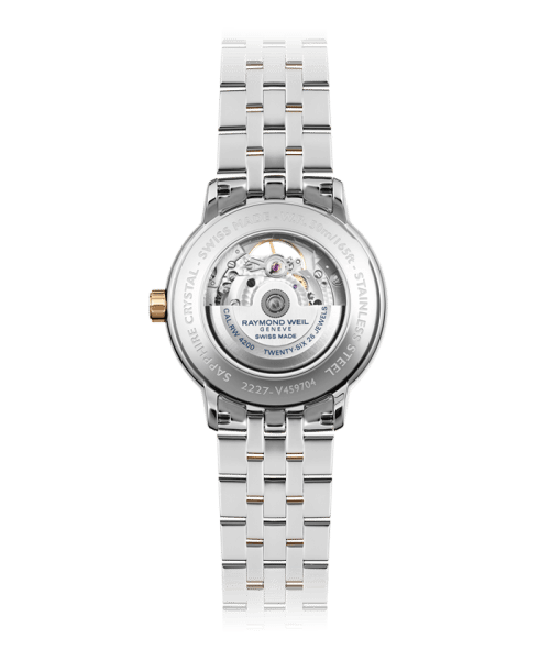 Alternative view of Raymond Weil Maestro Men's Automatic Visible Balance Wheel Two-Tone Bracelet Watch 40mm - 2227-SP5-20021