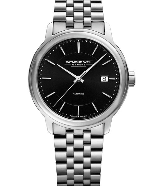 Raymond Weil Maestro Men's Black Dial Automatic Watch 39.5 mm - 2237-ST-20011