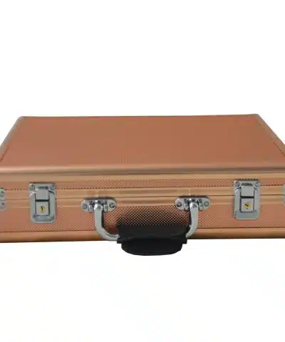 Alternative view of Klokkeboks for 18 klokker i rosa/beige aluminium