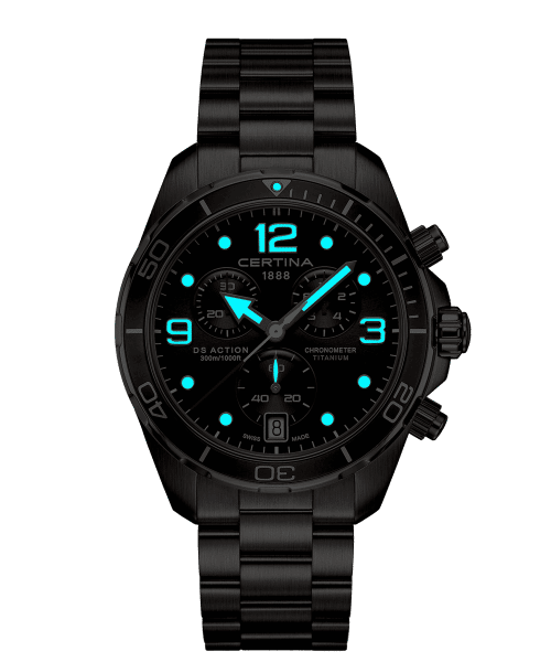 Alternative view of Certina DS Action Chronograph 43mm Titanium - C032.434.44.087.00