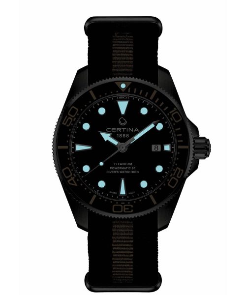 Alternative view of Certina DS Action Diver Titanium Powermatic 80 43mm - C032.607.48.051.00
