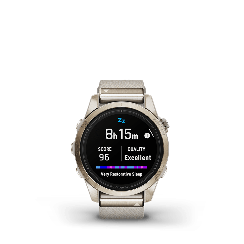 Garmin epix Pro (Gen 2) – Sapphire Edition 42mm, Soft Gold, Nylon - Bilde 14