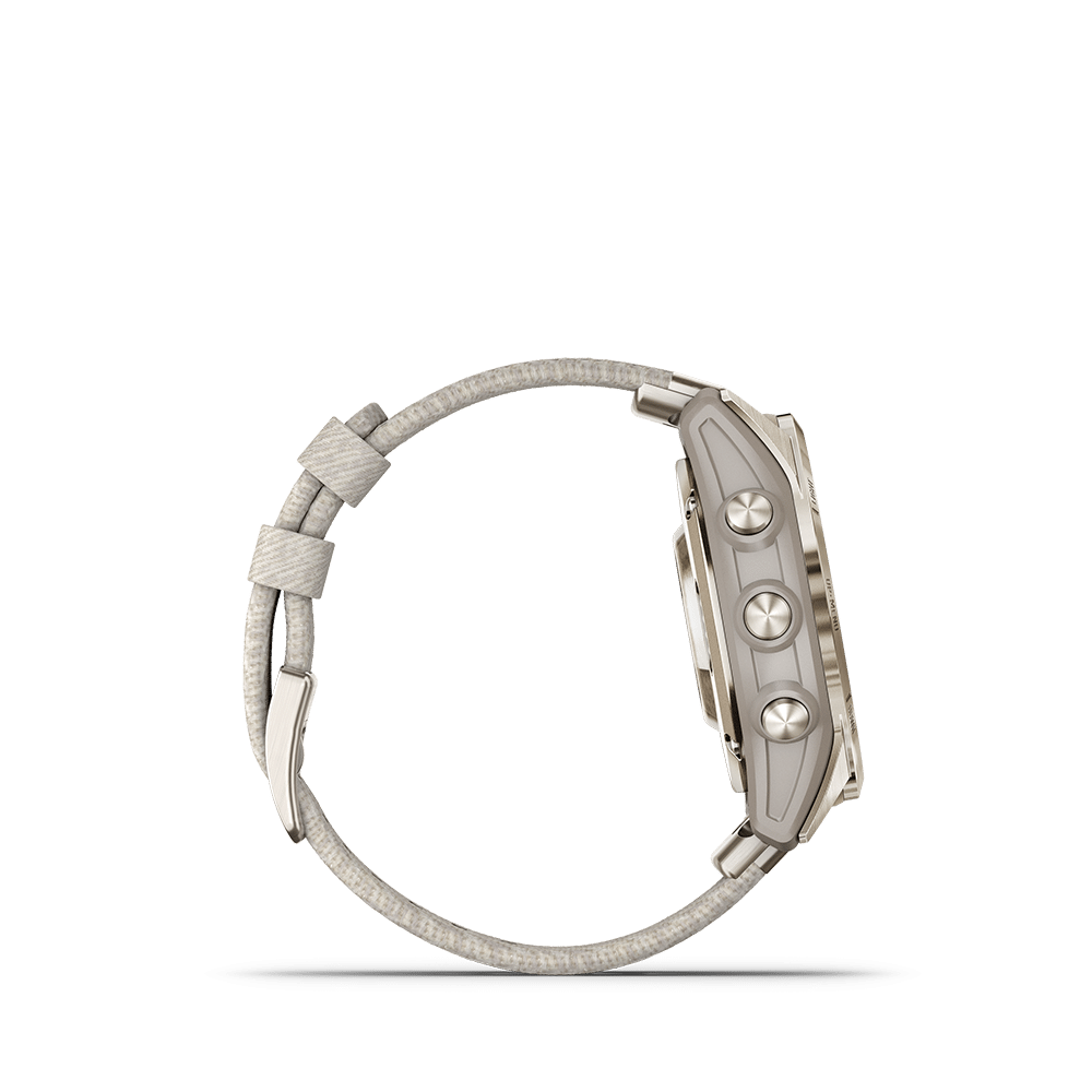 Garmin epix Pro (Gen 2) – Sapphire Edition 42mm, Soft Gold, Nylon - Bilde 6