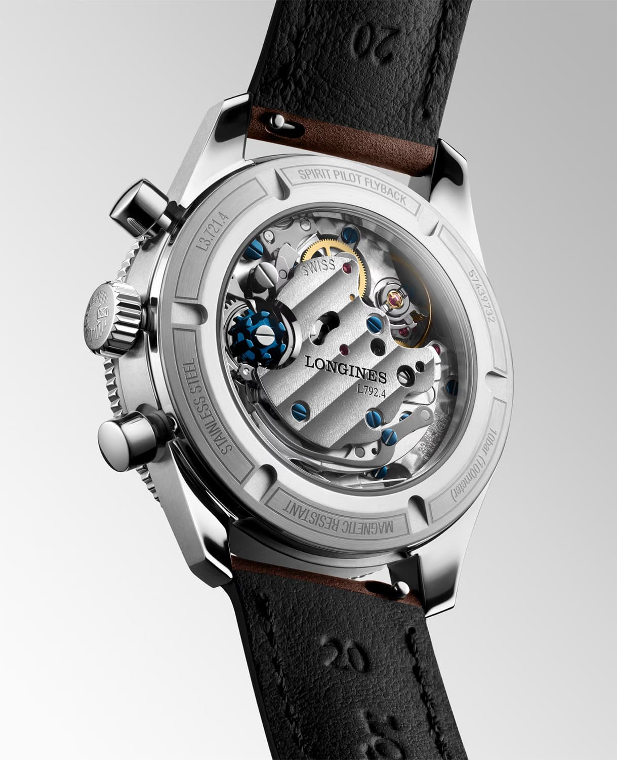 Longines Spirit Pilot Flyback 40mm - L3.721.4.53.2 - Bilde 2