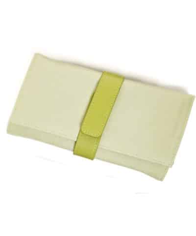 Alternative view of Leanschi jewellery travel pouch/green