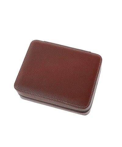 Alternative view of Leanschi 4 slot pouch/brown