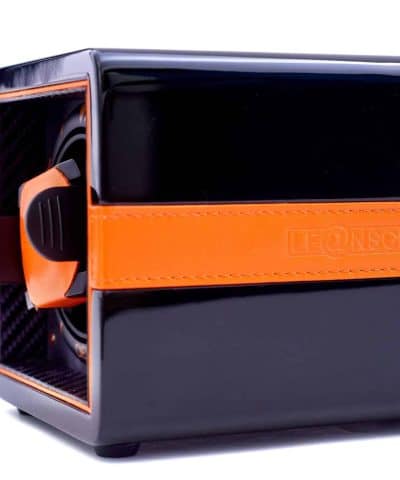 Leanschi Single watchwinder | Sport Edition Black & Orange - Bilde 3