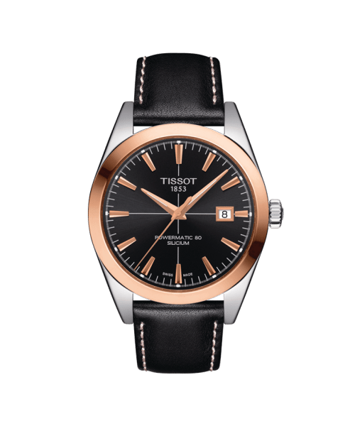 Tissot Gentleman Powermatic 80 Silicium 18K Gold Bezel - T927.407.46.051.00