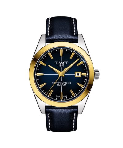 Tissot Gentleman Powermatic 80 Silicium 18K Gold Bezel - T927.407.46.041.01