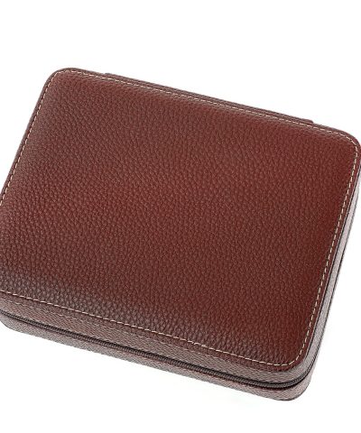 Leanschi ZIP-pouch storage | transport 4 watches | brown PU - Bilde 4
