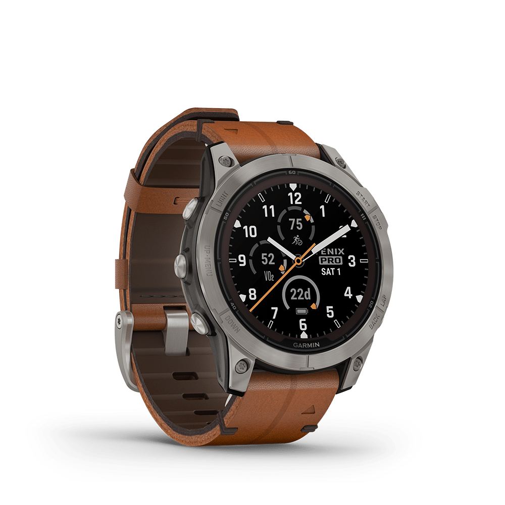 Garmin fēnix 7 Pro – Sapphire Solar Edition, Chestnut Leather - Bilde 5