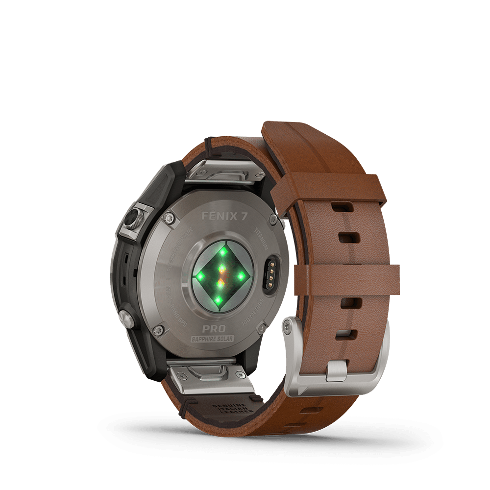 Garmin fēnix 7 Pro – Sapphire Solar Edition, Chestnut Leather - Bilde 12